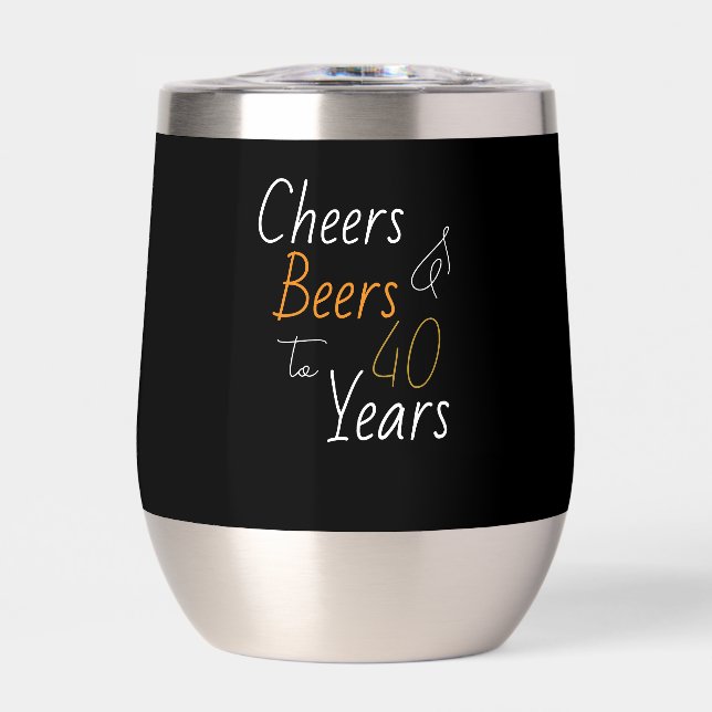Cheers and Beers 40th Birthday Party Favour (Front)