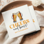 Cheers and Beers Beer Glass Birthday Party Napkin<br><div class="desc">These are Cheers and Beers Beer Glass Birthday Party Paper Napkins!</div>