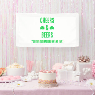 Cheers and Beers Party Event Banner