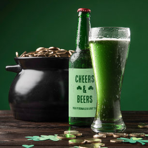 Cheers and Beers Party Event Beer Bottle Label