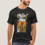 Cheers And Beers To 50 Years 50th Funny Birthday T-Shirt<br><div class="desc">Cheers And Beers To 50 Years 50th Funny Birthday Party Gifts Shirt</div>