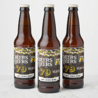Cheers and Beers to 79 Years Rustic Birthday