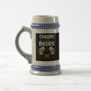 Cheers and Beers To My 50 Years Beer Stein