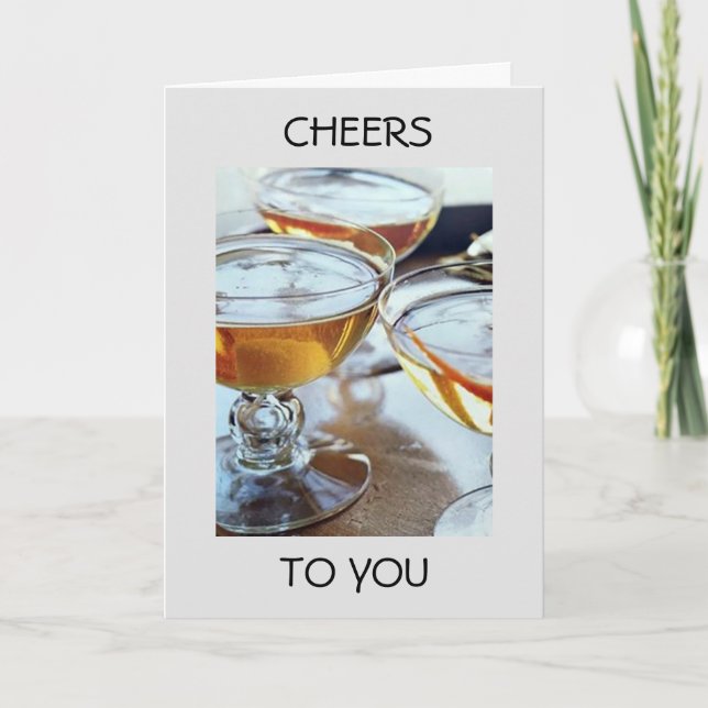 **CHEERS AND HAPPY HOLIDAY TO YOU** CARD (Front)
