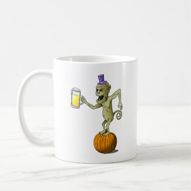 Cheers and Toasts for Halloween Coffee Mug (Left)