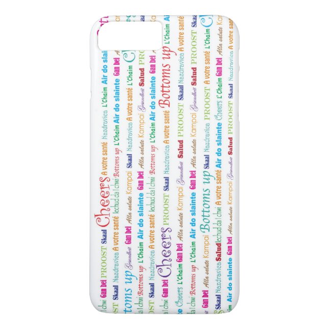Cheers_Around The World_multi-language_multi-colou Case-Mate iPhone Case (Back)