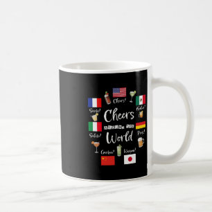 Cheers Around The World Vacation Drinking Funny Dr Coffee Mug