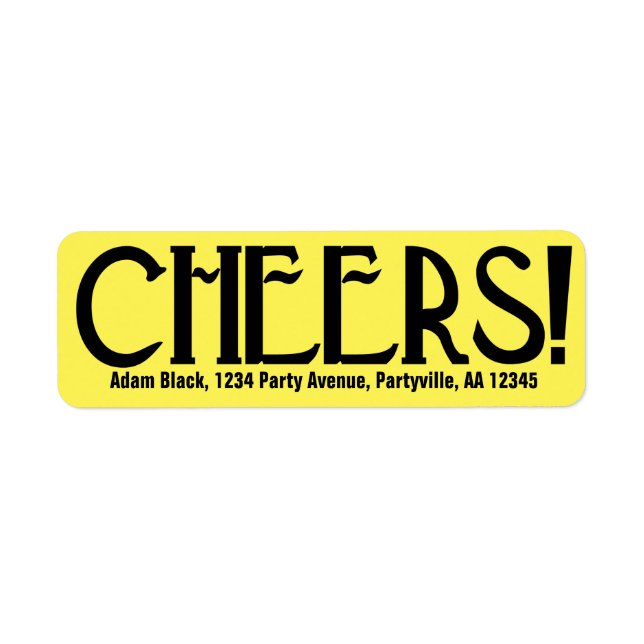 Cheers Art Deco Yellow (Front)