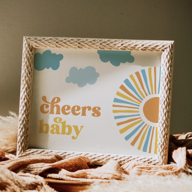 Cheers Baby Sun Baby Shower Sign (Creator Uploaded)