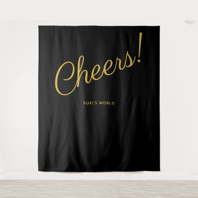 Cheers! Backdrop Tapestry (Front)