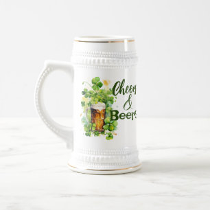 Cheers & Beers Pint Shamrock St. Patrick's Beer Stein