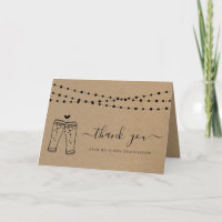 Cheers & Beers Toast & String Lights Thank You Car