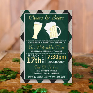 Cheers & Beers Trendy St. Patrick's Day Party Real