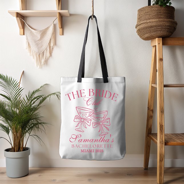 Cheers Bow Bride Club Tote Bag (Creator Uploaded)