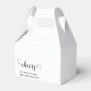 Cheers Bride To Be Wedding Event Favor Box