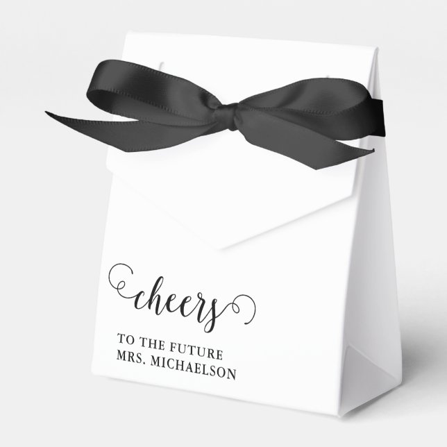 Cheers Bride To Be Wedding Event Favor Box (Front Side)