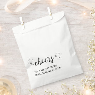 Cheers Bride To Be Wedding Event Favour Bag