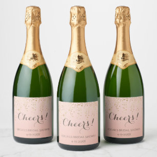 Cheers! Brunch and Bubbly Sparkling Wine Shower Label