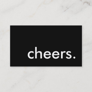 cheers. business card