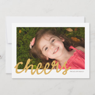 Cheers - Carte photo de Noël