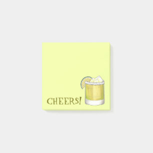 Cheers! Celebration Margarita Cocktail Lime Green Post-it Notes