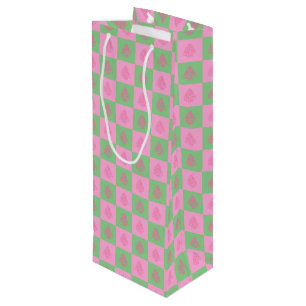 CHEERS CHRISTMAS TREES-4-WINE GIFT BAG