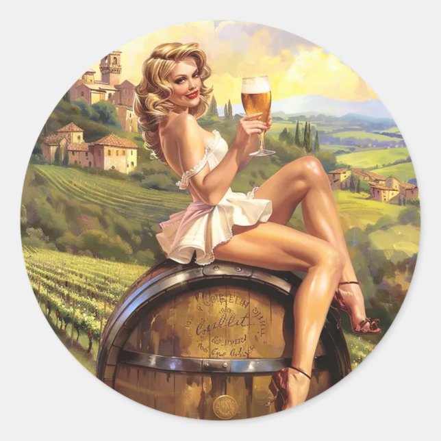 Cheers Classic Round Sticker (Front)