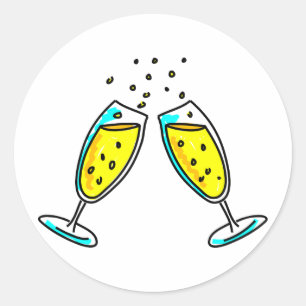 Cheers Classic Round Sticker