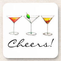 Cheers! Cocktails Martini Cosmo Manhattan Drinks