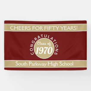 CHEERS CUSTOM 50 yr reunion banner