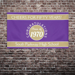 CHEERS CUSTOM 50 yr reunion banner