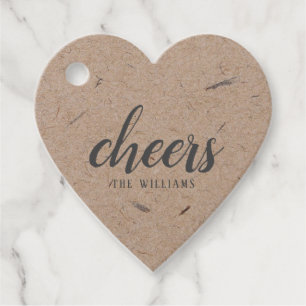 Cheers Custom Holiday Christmas Sticker or Labels