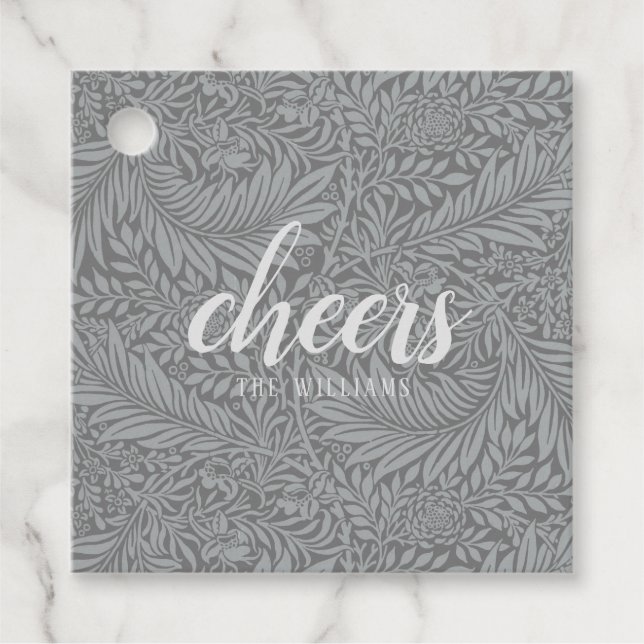 Cheers Custom Holiday Christmas Sticker or Labels (Front)