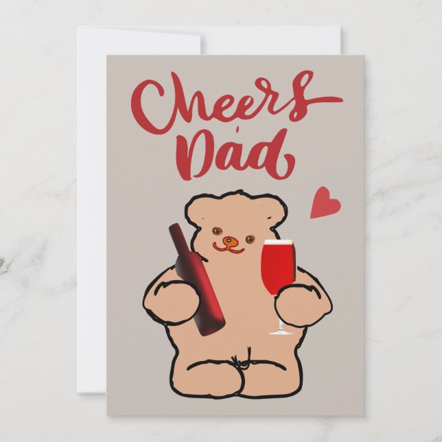 Cheers Dad  Holiday Card (Front)