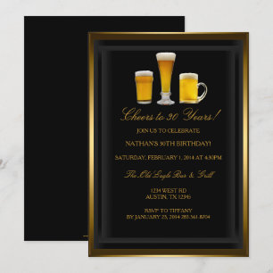 Cheers drinks Birthday Party Invitation