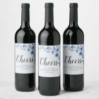 CHEERS | dusty blue floral wedding