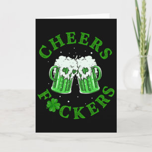 Cheers Ers Funny St Patricks Day Irish Drinking 1 Card