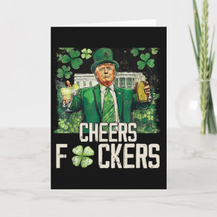Cheers Ers St Patricks Day Funny Beer Drinking Tru Card