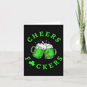 Cheers Ers St Patricks Day Men Women Beer Drinking Card