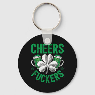 Cheers Ers St Patricks Day Men Women Beer Drinking Keychain