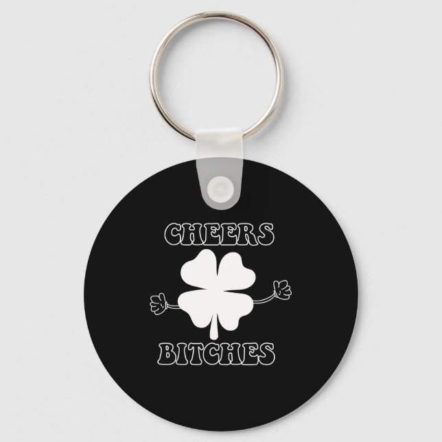 Cheers Es Lucky Clover Saint Patrick's Day Iri-shi Keychain (Front)