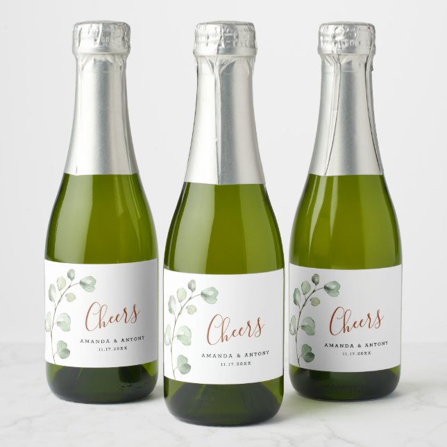 Cheers Eucaliptus Leafy Botanical Sparkling Wine L Sparkling Wine Label (Bottles)