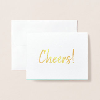 Cheers Foil Card with Artistic Inside