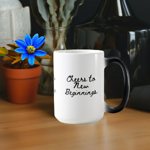 Cheers for new beginnings magic mug