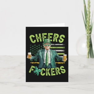 Cheers Forers St Patricks Day Funny Beer Drinking Card