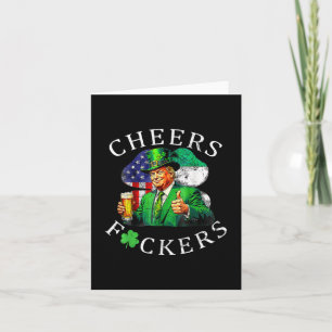 Cheers Forers St Patricks Day Funny Beer Drinking  Card