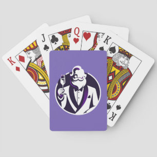 Cheers from Santa T-Shirt - Classy Holiday Toast Playing Cards