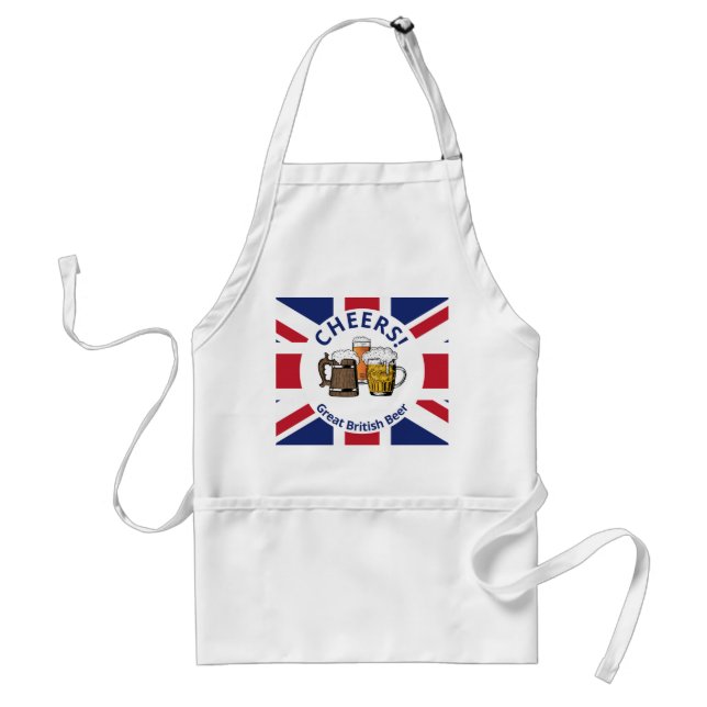 Cheers | GREAT BRITAIN Custom Cartoon | Union Jack Standard Apron (Front)
