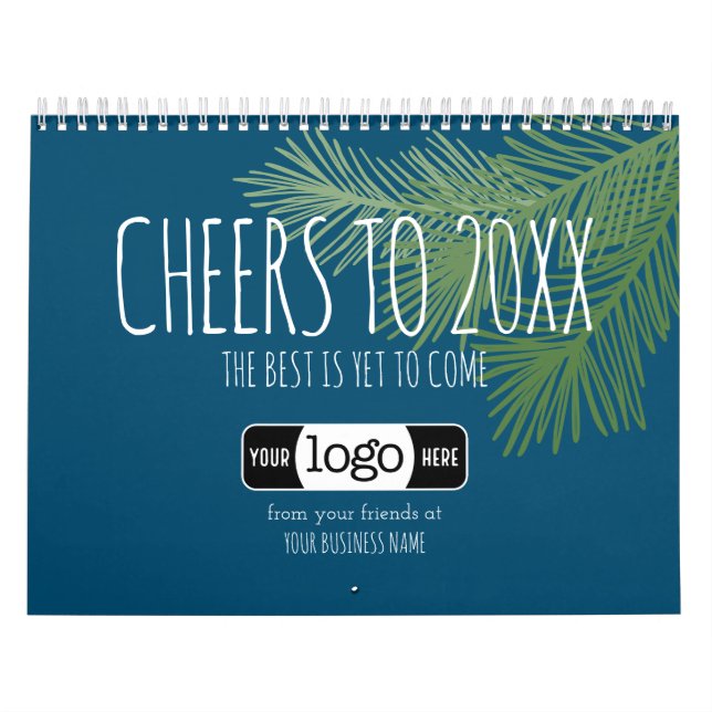Cheers Greeting with Logo - Business Office Calendar (Cover)