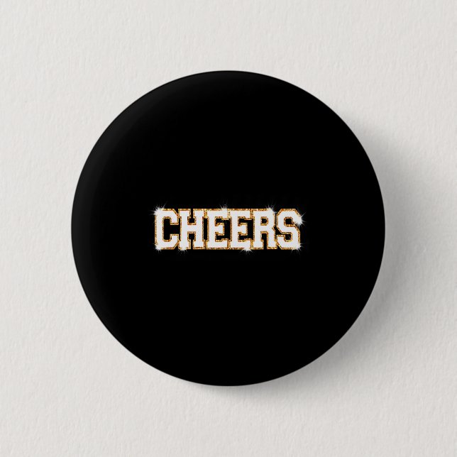 Cheers Happy New Year Celebration New Years Eve Pa 2 Inch Round Button (Front)